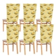 thumbnail image 2 of BZSMCE Chair Covers Set Home Decor Seat Back Cover Yellow Bee Pattern, 2 of 6