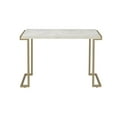 thumbnail image 5 of ACME Boice II Rectangular Faux Marble Top Console Table in Champagne Beige, 5 of 9