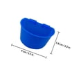 thumbnail image 2 of unbranded 10Ud Tazas De Para Plásticas Resistentes Con Semicircular Para Jaulas Color Azul, 2 of 8