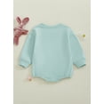 thumbnail image 6 of Infant Baby Boy Girl Easter Outfits Rabbit Embroidery Bubble Romper Long Sleeve Sweatshirt 1 3 6 9 12 Months Cute Spring Clothes, 6 of 8