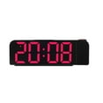 thumbnail image 3 of Reloj LED, Relojes de escritorio digitales Rotación silenciosa Reloj multifuncional Ancianos Adolescentes Café Restaurante , luz roja negra Sunnimix Despertador de proyección, 3 of 8