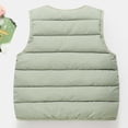 thumbnail image 6 of Owordtank Boys V Neck Snap Button Lightweight Quilted Puffer Vest Kids Warm Sleeveless Inner Layering Waistcoat, 6 of 7