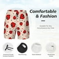 thumbnail image 5 of Fotbe Red Ladybug Men’s Swim Trunks Quick Dry Swim Shorts Board Shorts with Mesh Lining-Small, 5 of 9
