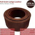 thumbnail image 2 of ELW 9-10 oz. 3.6-4mm Bourbon Brown Straps, Belts, Strips 10"X72" 25.4x183cm - Belt Grade Latigo Leather for Cowhide Heavy DIY Craft - Pet Collars, Blanks, Accessory, Jewelry, Key Chains, 2 of 9