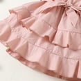 thumbnail image 5 of adviicd Easter Dresses for Girls Girls Summer Dress Ruffle Floral Spaghetti Strap Casual Sundress Tiered Midi Dress Pink,6M, 5 of 5