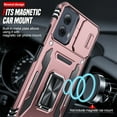 thumbnail image 5 of LeYi for Moto G Power 5G 2024 Case: with Camera Lens Protector, Military-Grade Case Cover with Magnetic Stand Motorola G Power 2024, Rose Gold, 5 of 6