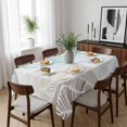 thumbnail image 6 of Ombre Brown Blue Table Cloth Waterproof Tablecloths, Summer Coastal Ocean Sea Beach Wave Tablecloth Dining Table Cover for Kitchen Party Tabletop Outdoor, Rectangle Tablecloth 60x102 Inch, 6 of 9