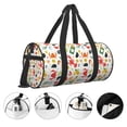 thumbnail image 3 of Fotbe Crabs Shrimps Bolsa Deportiva de Lona Plegable con Estampado, Bolsa de Gimnasio con Bolsillo Seco/Húmedo, Bolsa de Viaje Ultraligera de Gran Capacidad, 3 of 6