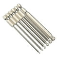 Ball End Hex Screwdriver Bits Metric Hex Bits 100Mm Long Magnetic ...