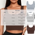 thumbnail image 3 of Njagoc3 Square Neck Crop Tank Tops for Women - Workout Longline Sports Bras Padded Yoga Camisole, 3 of 6