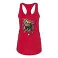 thumbnail image 3 of Dean Russo Some Angels Dog Lover Ladies Racerback Tank Top, Red, Medium, 3 of 6