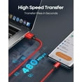 thumbnail image 6 of 3ft USB A to USB C Cable, 2 Pack USB C to A Cable for iPhone 17/16/15 Pro Plus Max, 60W USBA to USBC Fast Charging Cable for Samsung Galaxy S25 S24 S23, LG, Moto, and Other USB C Devices, Red, 6 of 8
