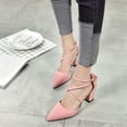 thumbnail image 2 of NOKIO Heels Closed Toe Pumps Shoes Women Pointed Toe Slingback Heels Women Pumps Dress Shoes Women's Fashion Casual Pointed Toe Square Heel Wedding Shoes High Heel Sandals, 2 of 9