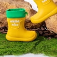 thumbnail image 4 of NOKIO Kids Rain Boots with 𝖣rawstring Cuff - Lightweight EVA Water-proof Puddle Boots Non-Sli𝗉 Sole Easy On/Off for Outdoor Play, 4 of 6
