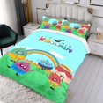 thumbnail image 3 of Los Kiboomers Conjunto de sábanas temático, trío de piezas, cómodo y amigable con la piel, diseño único, regalo de decoración para el hogar para familiares, amigos y fans,135cm *200cm, 3 of 6