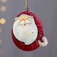 thumbnail image 5 of Colgante de hierro navideño, diseño vintage americano, decorativo, redondo, con diseño de Papá Noel y muñeco de nieve, para colgar en el árbol, como regalo, 5 of 5