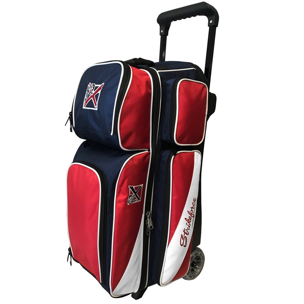 KR Strikeforce Fast Triple Roller Bowling Bag Red/White/Blue Walmart