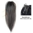 thumbnail image 2 of yeacher Elegant Waterfall Ponytail Clip-In Hair Extension - Natural Look, Dark Brown, Long & Short Styles, Heat Resistant Synthetic Fiber, 2 of 6