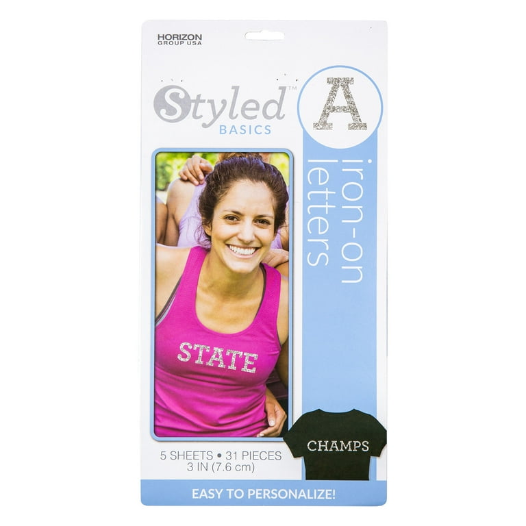 styled basics 3 silver glitter iron on letters 5 sheets 31 pieces walmart com