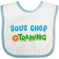 thumbnail image 3 of Inktastic Sous Chef in Training Boys or Girls Baby Bib, 3 of 4