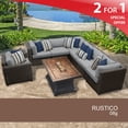 thumbnail image 2 of Rustico 8 Piece Outdoor Wicker Patio Furniture Set 08g, 2 of 7