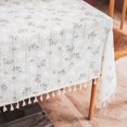 thumbnail image 1 of Korean Style Daisy Tassels Cotton Floral Tablecloth Tea Table Decoration Rectangle Table Cover For Kitchen Wedding Dining Room Yening, 1 of 7