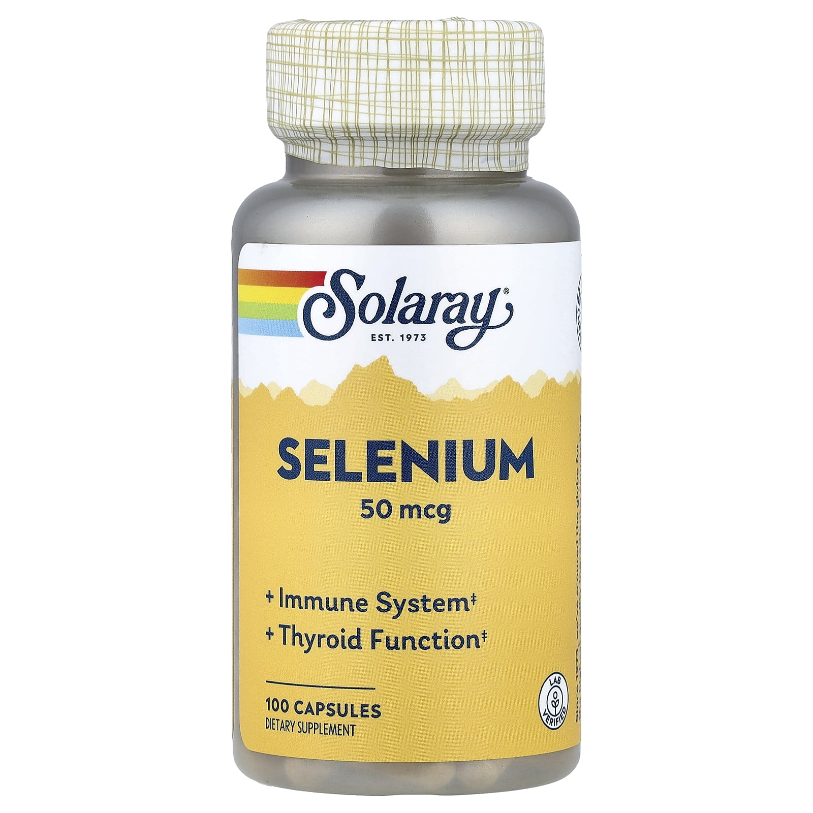 Solaray Selenium 50mcg 100 Capsule