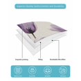 thumbnail image 5 of Purple Tulip Flower Full Size Down Alternative Comforter, Lightweight Comforter Quilt Bedding Set with Pillow Shams Aesthetics Farmhouse Floral Plant All Seasons Bed Comforter Duvet Insert 78"x90", 5 of 7