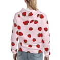 thumbnail image 7 of Honeii Strawberry Pattern Womens Oversized Hoodies Long Sleeve Sweatshirts Pullover Fall Outfits with Pocket-X-Large, 7 of 7
