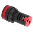 thumbnail image 4 of Luz indicadora roja, señal LED roja DC24V Luz de señal DV Lámpara de montaje MM Características mejoradas, 4 of 12