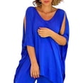 thumbnail image 4 of Gvmfive Women 2 Piece Casual Wear Solid Color Half Sleeve Tops Set Outdoor Outfits, 4 of 4