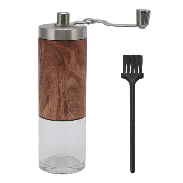 Molinillo de café Manual, portátil, extraíble, lavable, ajuste de tuerca, molinillo de café acrílico de acero inoxidable para el hogar