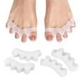 thumbnail image 1 of Separador de dedos de 4 piezas, corrector de dedos en martillo para mujeres y hombres, alisadores de dedos correctos para dedos superpuestos (blanco), 1 of 7