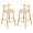 Natural, variant on Dining Chairs Grove Indoor Rubberwood Barstool, Natural Finished, Set of 2,Fabric Dining Chairs