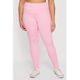 thumbnail image 3 of Women's Plus Size Solid High Waisted Leggings with Cell Phone Pockets, 3 of 5