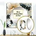 thumbnail image 3 of Designart "Dreamlike Magnolia Delicacy II" Floral Square Mirror For Wall Decor - Large White Square Mirror Printed Wall Decor - Cottage Square Living Room Mirror, 3 of 5