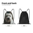 thumbnail image 5 of Kdxio Dog Wrapped in Towel 1 Print Drawstring Backpack Bag,Waterproof Draw String Back Sack, Gym Drawstring Bags Swim Bag For Unisex, 5 of 9
