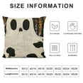 thumbnail image 5 of PHYHOO Halloween Pillow Covers  Ghost Pumpkins Pillowcase Leopoard Holiday Farmhouse Throw Pillows Indoor Outdoor Couch Cushion Case for Home Sofa Decor White, 5 of 5