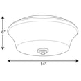 thumbnail image 2 of P3633-15-Progress Lighting-Cascadia - Close-to-Ceiling Light - 2 Light in Coastal style - 14 Inches wide by 6 Inches high-Polished Chrome Finish, 2 of 2