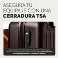 thumbnail image 4 of Set de 4 Maletas de Viaje Rígidas 20 y 18 Pulgadas con 2 Neceseres de 11 Pulgadas Equipaje Ligero con Ruedas 360 y Candado TSA Seraphiel, 4 of 6