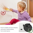 thumbnail image 6 of Outlet Covers Baby Proofing, Safe & Secure Electric Plug Protectors, Sturdy Childproof Socket Covers for Home & Office, Easy Press-Fit Installation, Black, 6 of 8