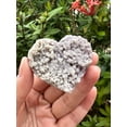 thumbnail image 5 of Grape Agate Gemstone Hearts, Polished Grape Agate Puffy Hearts, Grape Agate Palm Stone, Grape Agate Heart (2 Hearts）, 5 of 9