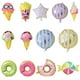 thumbnail image 1 of Globo de aluminio de 18 pulgadas con forma de donut, helado y caramelo, para decoración de fiestas de cumpleaños de bebés, con forma de piruleta, 1 of 5