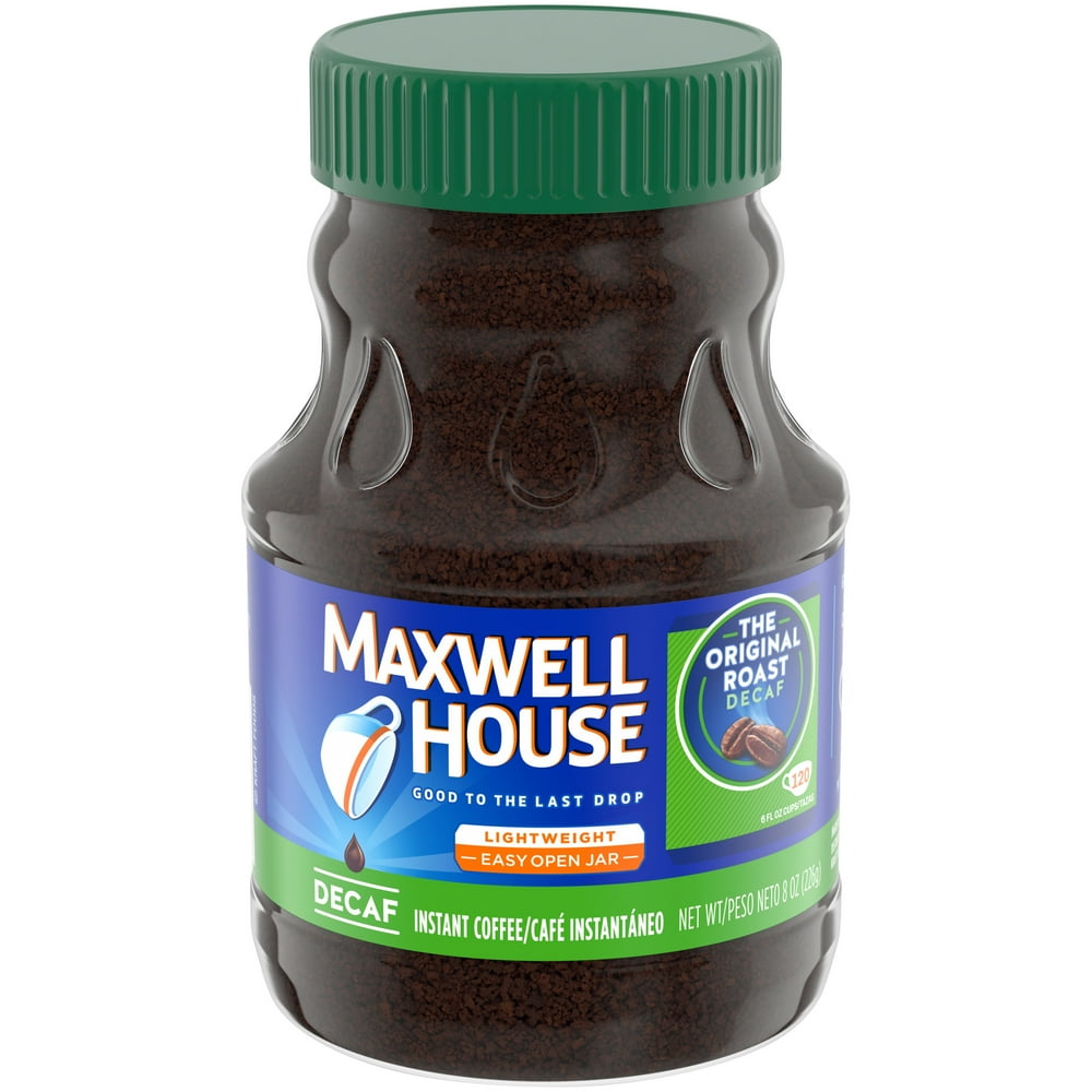 Maxwell House The Original Roast Decaf Instant Coffee, 8 oz Jar