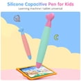 thumbnail image 3 of Universal Rubber Tip Stylus Pen For iPad All Touch Screens Devices Kids Tablet Capacitive Touch Pens For Children Drawing Pencil Blue, 3 of 6
