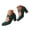 Green, variant on Women's Mary Jane Heels with Bow Retro Round Toe Low Block Heel Pumps Comfortable Suede Dress Shoes for Ladies Party Blue Size 6