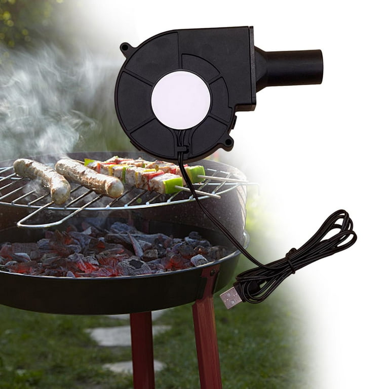 BBQ Fan USB 5V Multi- Purpose Mini Blower Portable Lightweight Fan for  Camping Barbeque Cooking Air Blower USB Normal Set B