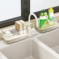 thumbnail image 1 of Cagogo 2Pcs Acrylic Kitchen Rack, Multifunctional Sink-Side Storage Rack for Sponge Dishcloth, Countertop Organizer for Kitchen Bathroom, Durable Water Drain Rack for Sink Countertop, 1 of 9