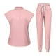 thumbnail image 4 of Conjunto De Uniforme Médico Para Mujer, Top Y Pantalones Lavables Para Belleza, Tienda De Mascotas, SPA S Rosa, 4 of 8