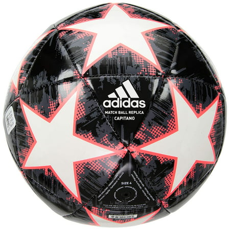 adidas Performance Champions League Finale 18 Capitano Soccer Ball, White, Size 3